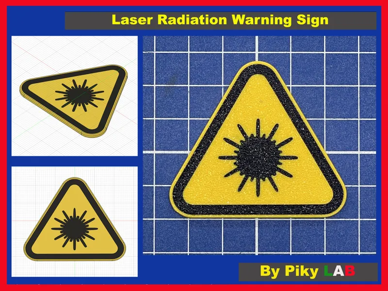 Laser Radiation Warning Sign