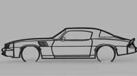 Silhouette murale Camaro 1978 — photo 1