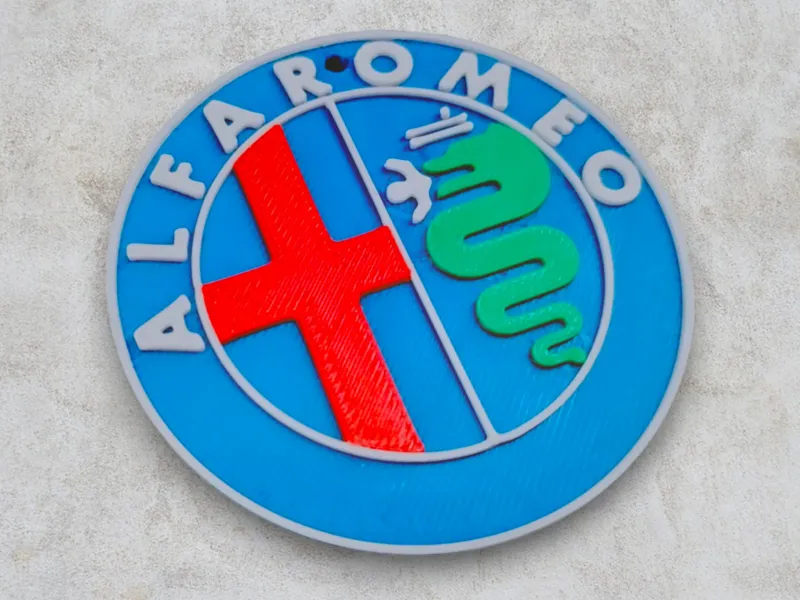 Alfa Romeo multicolour keychain