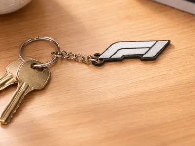 F1 Keychain | Formula 1 Keychain | 3g Filament