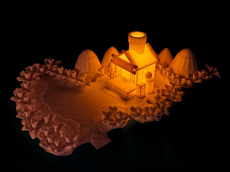 Super Mario RPG - Mario's Pad in Winter + Tealight
