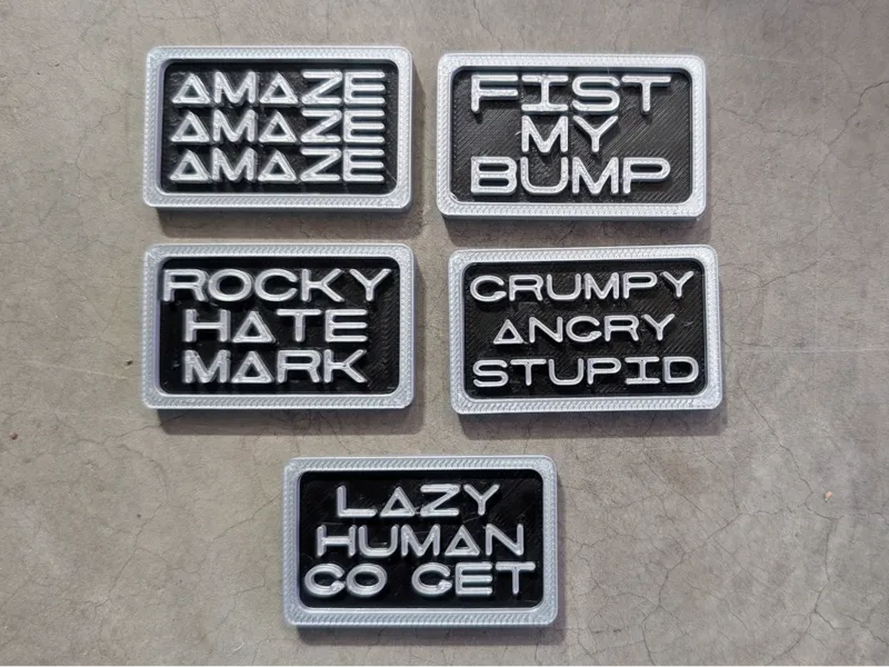 PHM Rocky Quote Pins