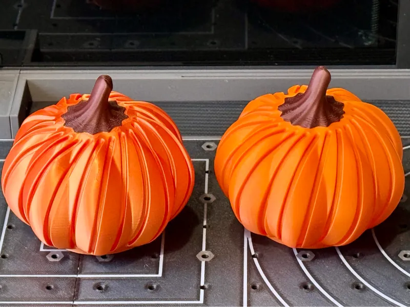 Stylised Pumpkin / LED Night light - Two Colours 