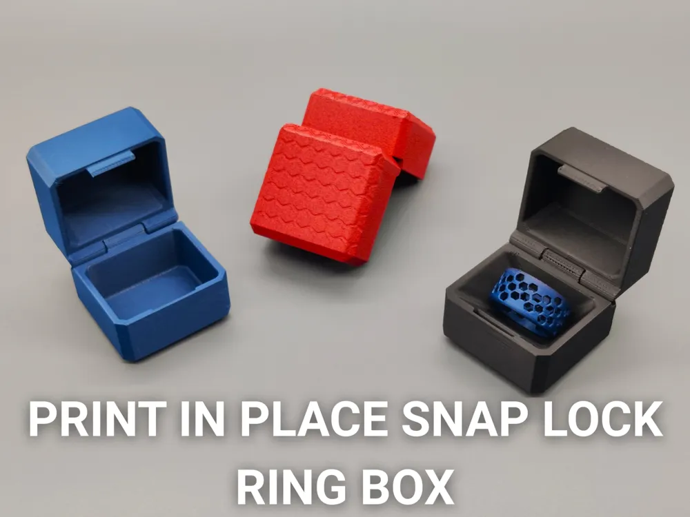 Ring Box - print in place - Free 3D Print Model - MakerWorld