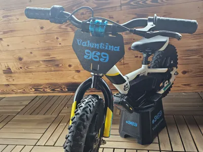 Number Plate Stacyc Balance Bike KTM Husqvarna Gas