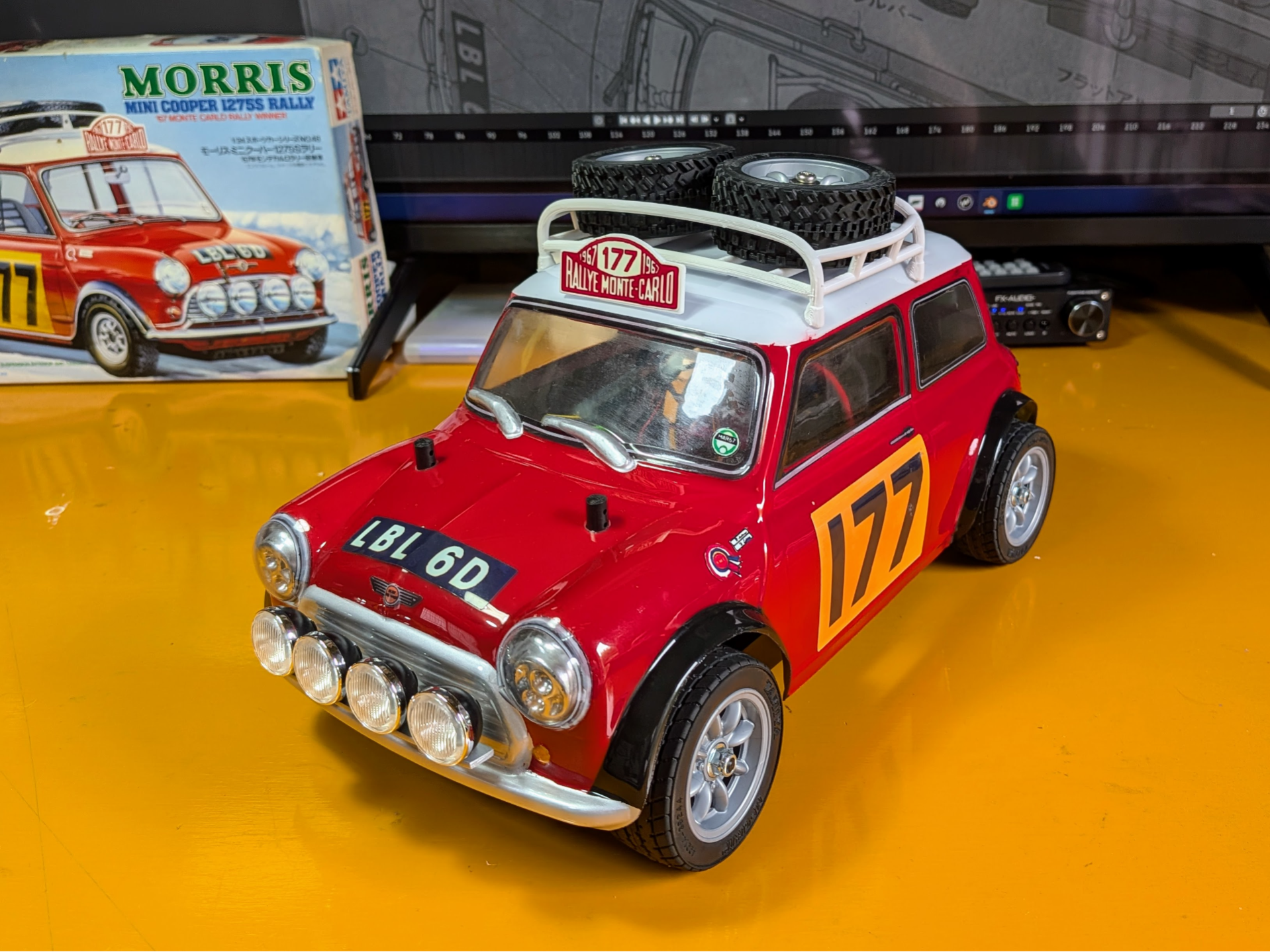TAMIYA MB-01 MINI COOPER ROOF CARRIER