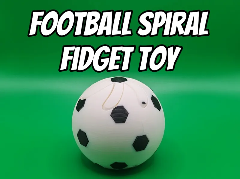 Football Spiral Passthrough Fidget Toy