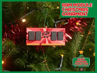 RAM Module Christmas Ornament