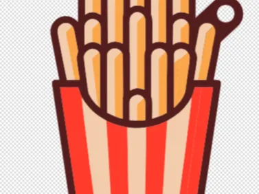Fries keychain