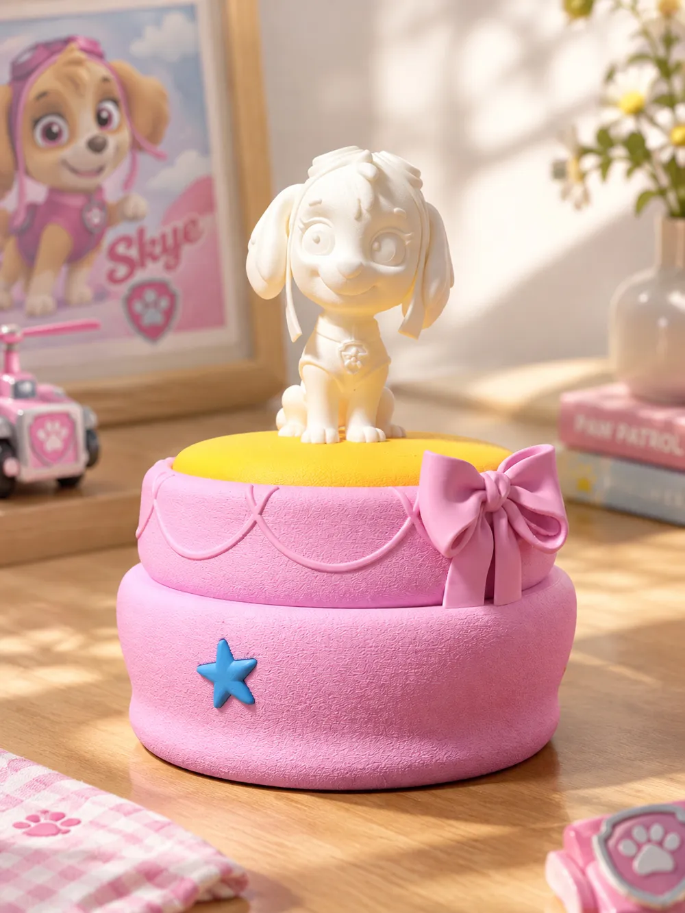 Printable Box Cartoon 【PAW Patrol】Skye Cake Storage Box|Cute Kids Cartoon Jewelry Box Hair ...
