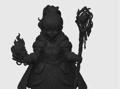 Teenage Female Druid