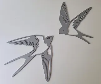 Swallow wall art