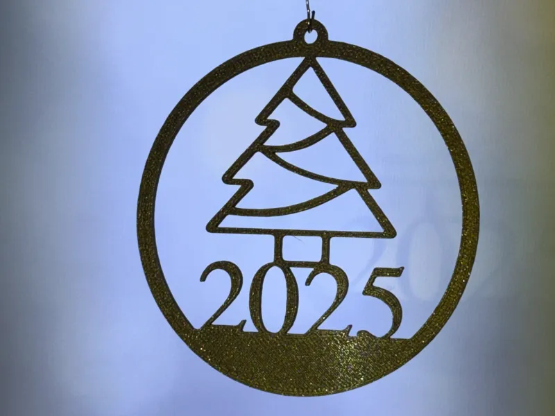 2025 Christmas Ornament Multiple Fonts