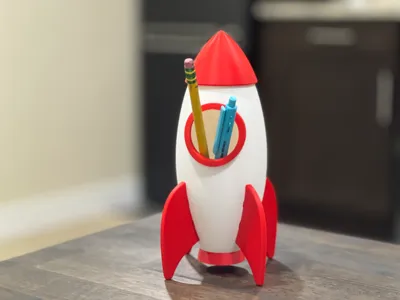 Mini Rockets Cute Cute rocket with Removable Cap by AI2WA - MakerWorld