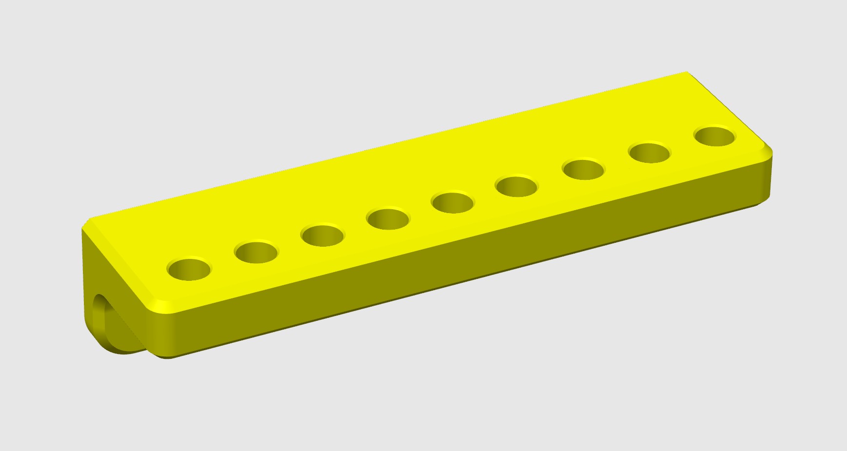 Miniatura 2 do modelo 3D Wall-Mounted Hex Nut Driver / Socket Organizer 