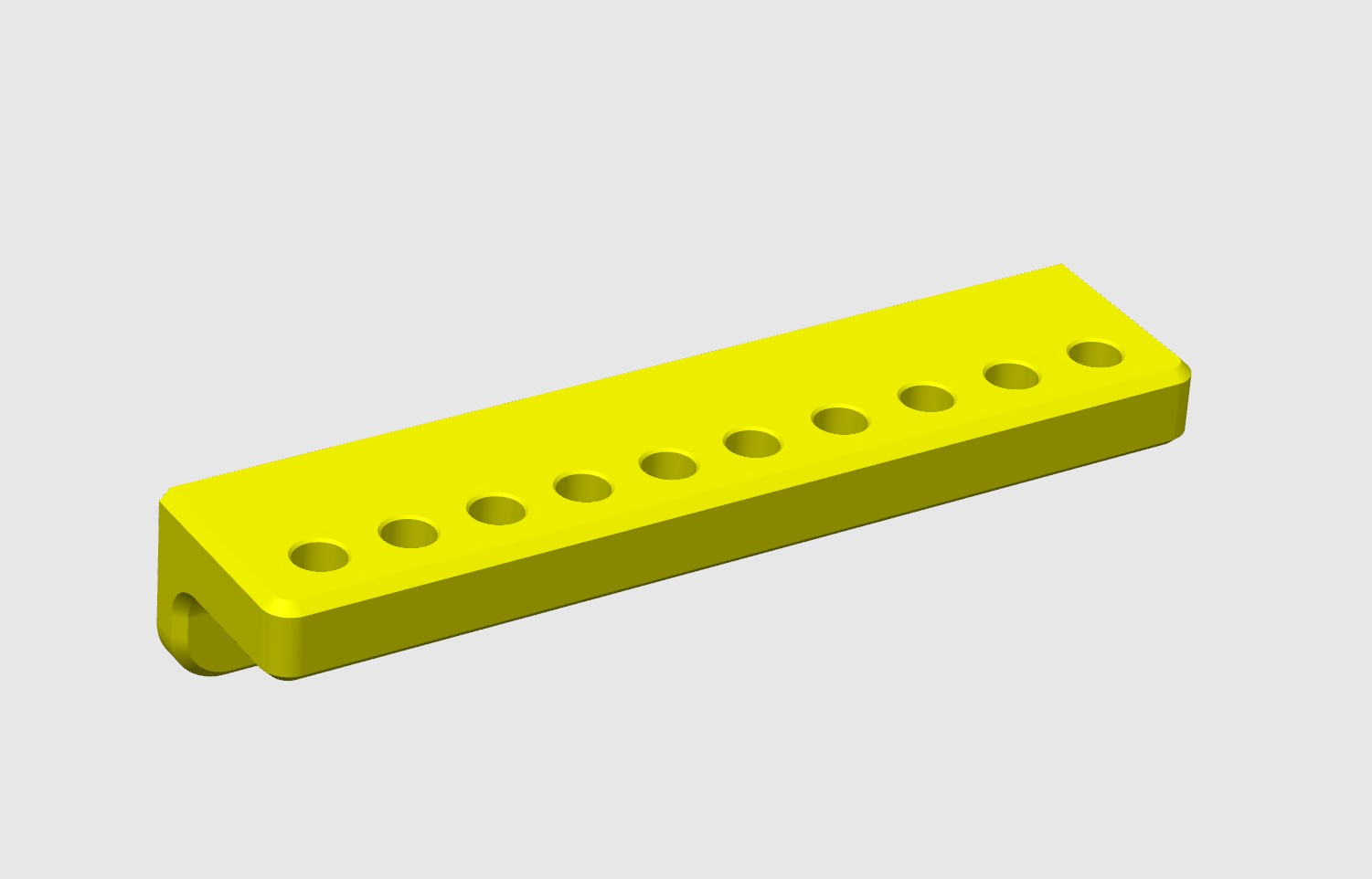 Miniatura 3 do modelo 3D Wall-Mounted Hex Nut Driver / Socket Organizer 