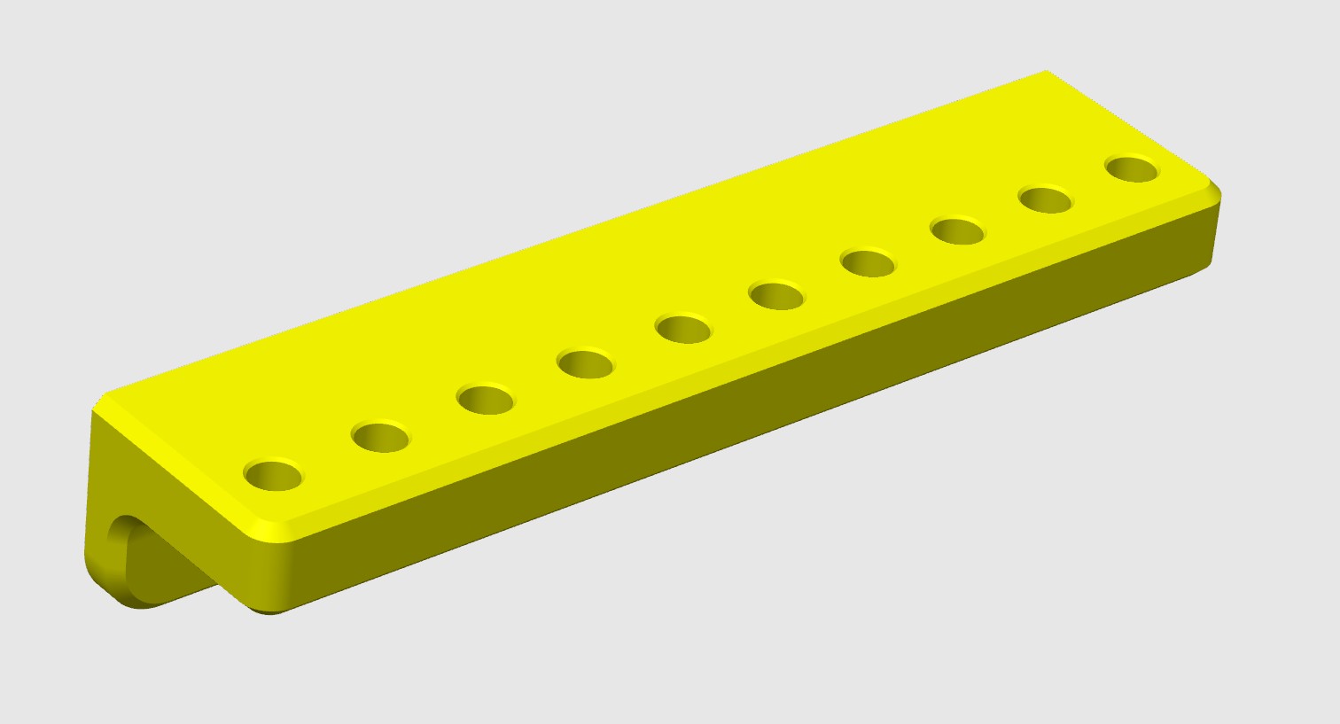 Miniatura 4 do modelo 3D Wall-Mounted Hex Nut Driver / Socket Organizer 