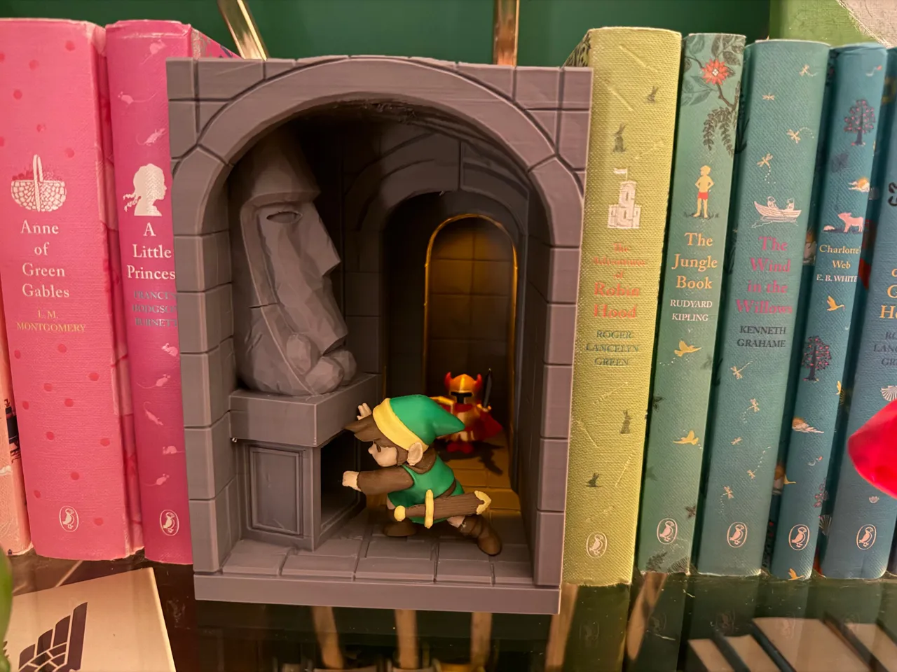 Classic Zelda Dungeon Book Nook view 3