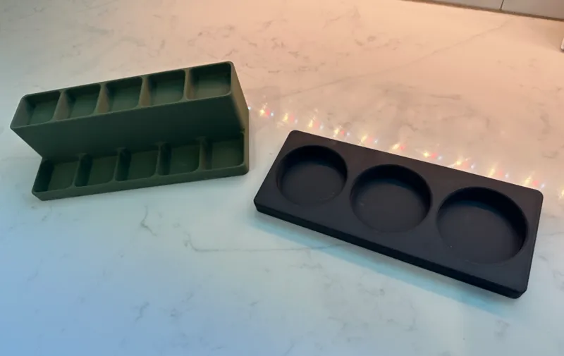 Two-tiered spice holders