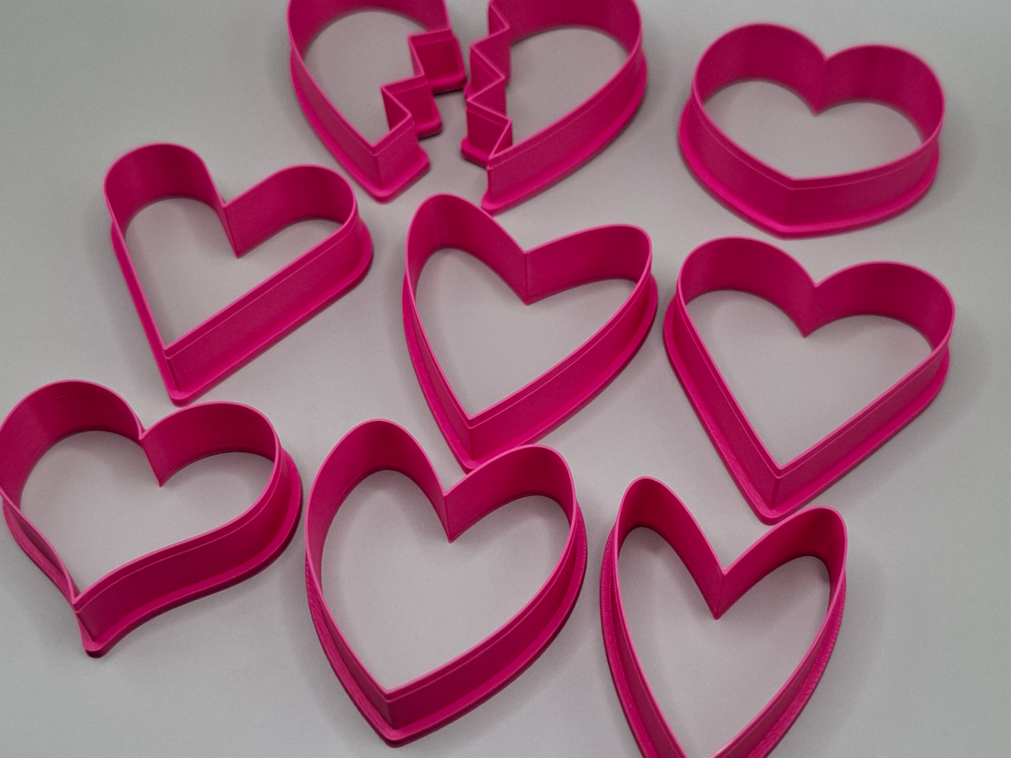 Heart Shape Cookie Cutters Set | Clay & Baking