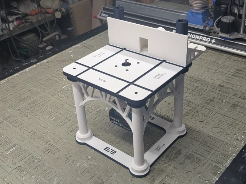Router table for H series printers. 