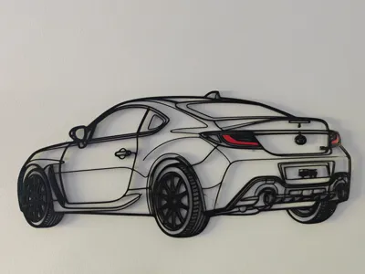 Toyota GR86 Sports Car Wall Art