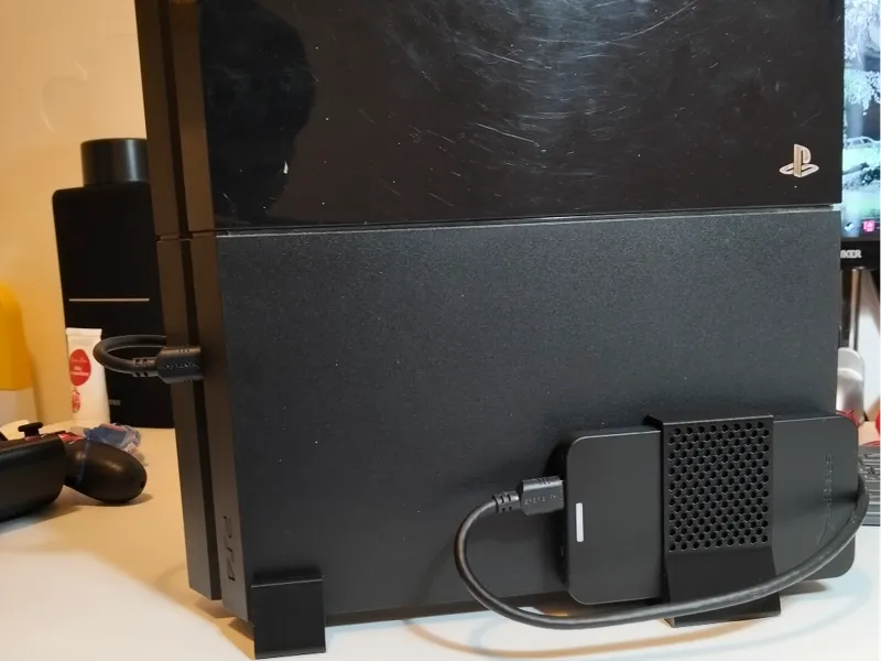 Supporto verticale Ps4 Fat con porta Hard Disk 