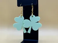 Boucles d'oreilles trèfle — photo 2