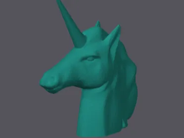 Unicorn head