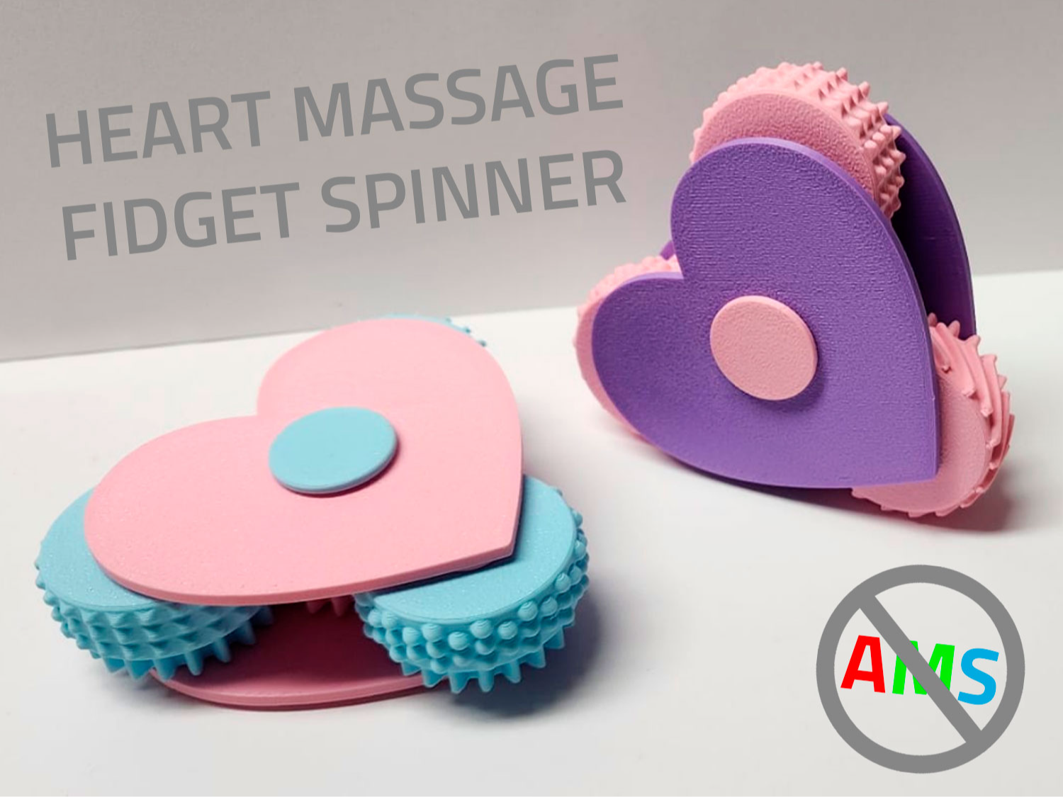 Heart Massage Fidget Spinner - Sensory Love Toy