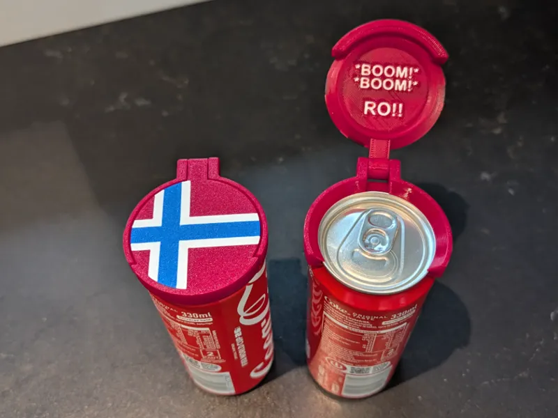 Drikkeboks lokk - VM "RO" inspirert - Norsk vers