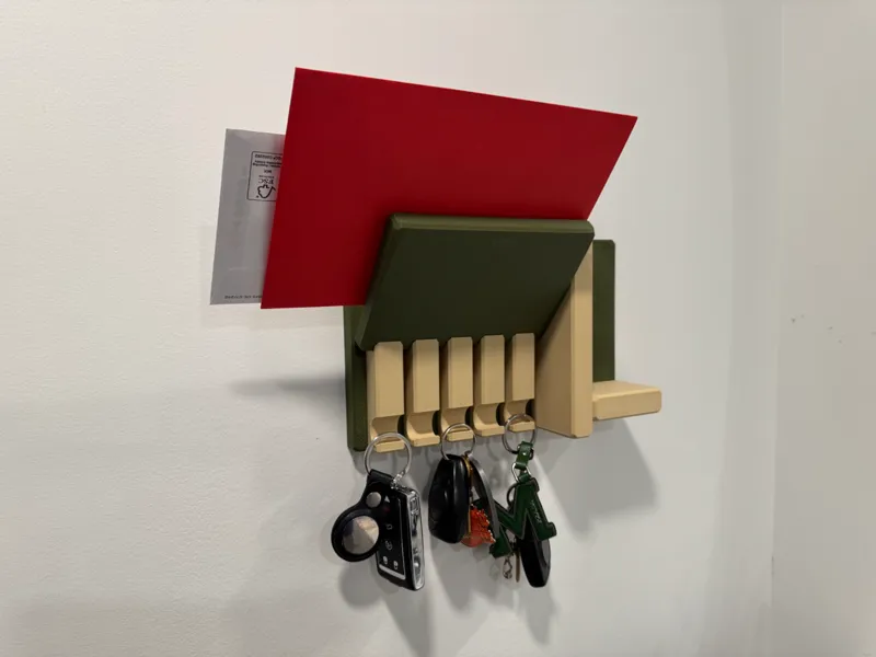 Key Hanger with mail storage