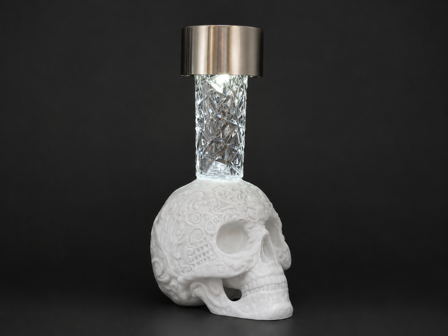 Decorative Skull Solar Light Holder