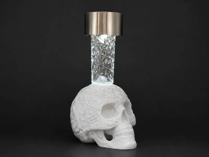 Decorative Skull Solar Light Holder