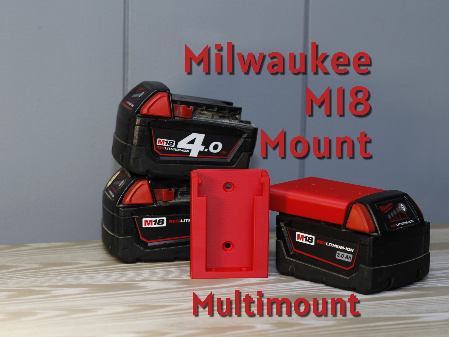 Milwaukee M18 battery mount - Multimount