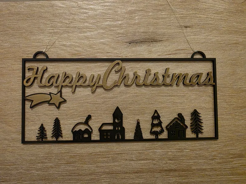 Türschild Weihnachten