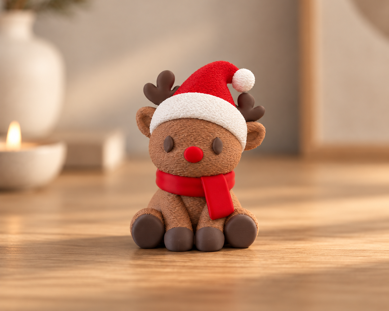 Weihnachtliches Rentier Trio - Winterdekoration - 1