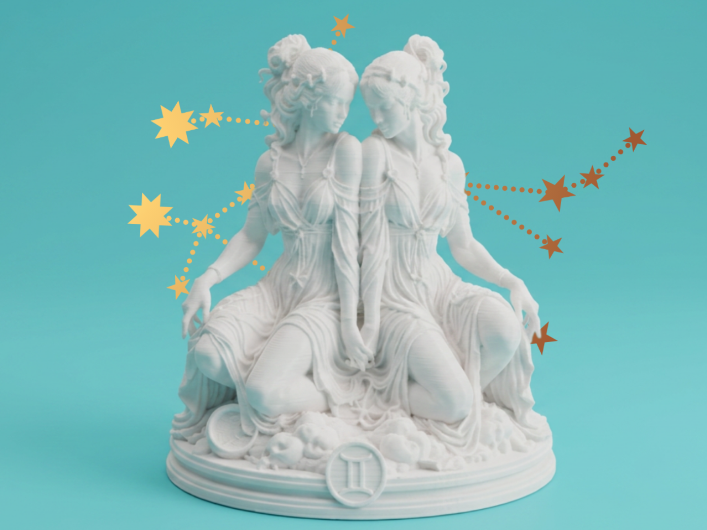Gemini Zodiac – Twin Goddess Figurine