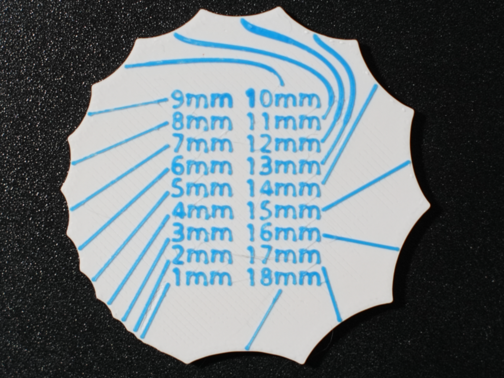 mobiler Radienmesser 1mm-18mm