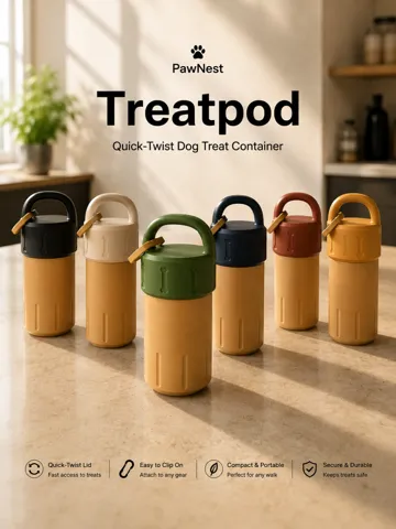 Caja o estuche: PawNest Treatpod – Quick Twist Dog Treat Container — vista de referencia 2