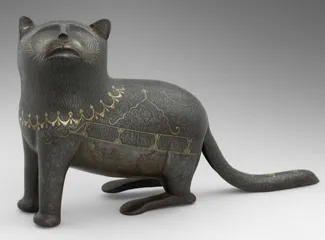 cat statue from Iran 1850-1900