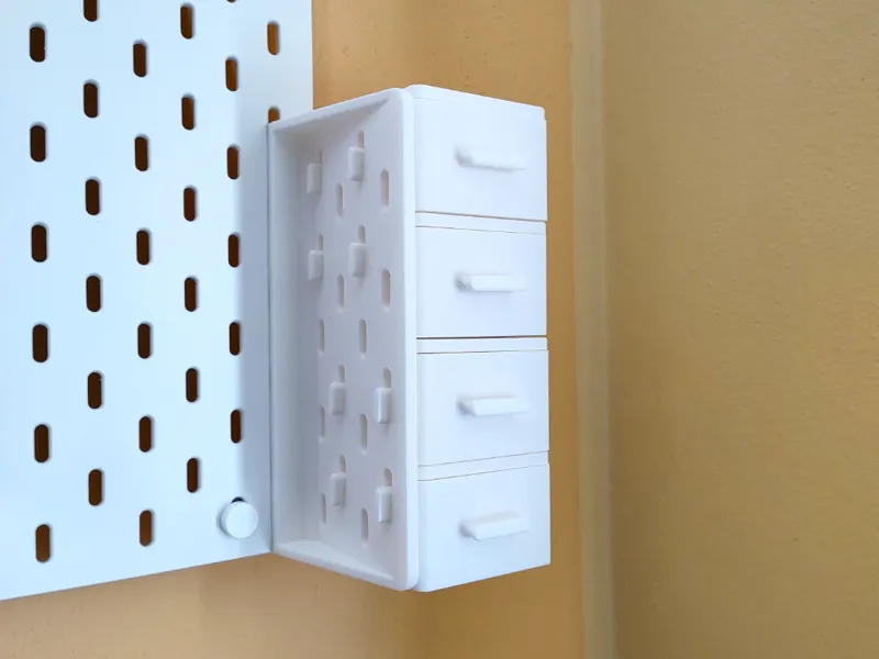 Ikea Skadis 90 Degrees Board with Boxes