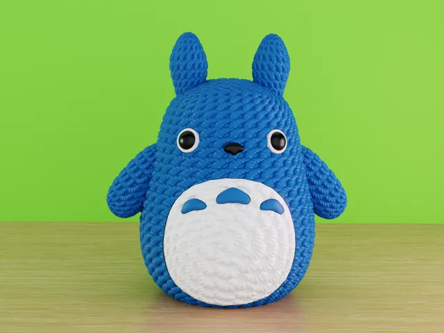 Crochet Style Medium Totoro