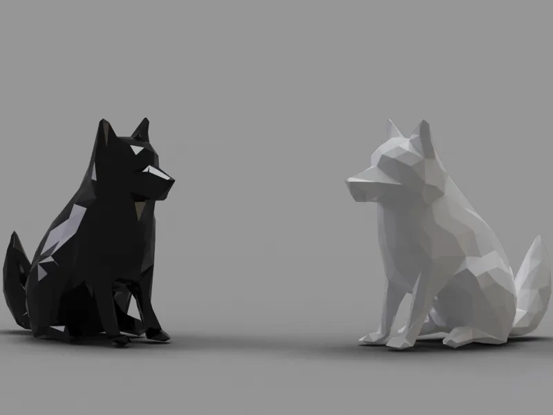 Low Poly Wolf Figure (NO SUPPORTS)