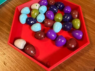 Simple Hex Tray for Board Games