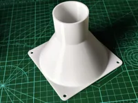 Adaptateur ventilateur 120 mm vers gaine d'évacuation 50 mm — photo 1