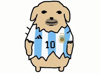 nudaeng dog keychain (messi)