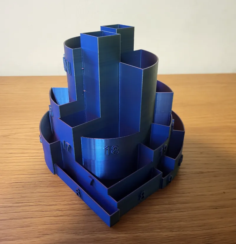 ergonomic storage and pencil holder.