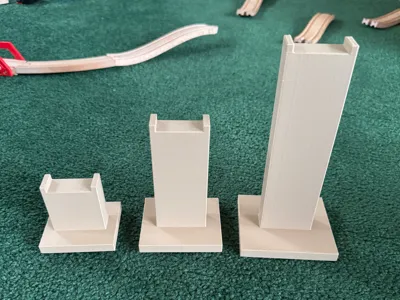 Wooden Train Track Riser