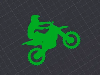 Moto Cross Stencil